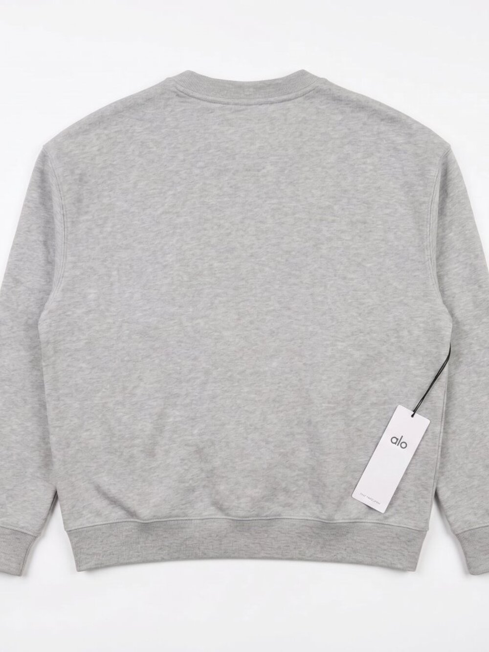 Alo Accolade Crewneck Sweatshirt Streetwear Grey - New - Picture 2 of 6